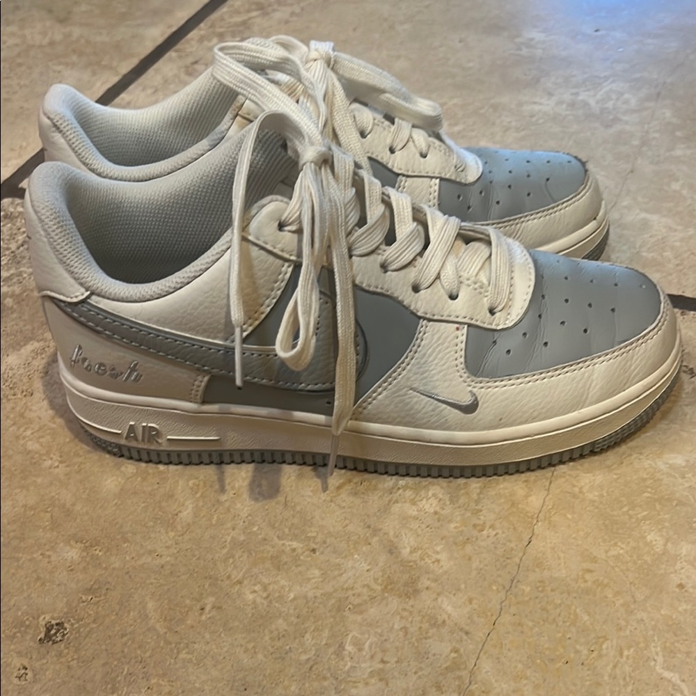 Nike Air Force 1 Low Grey and White Sneakers